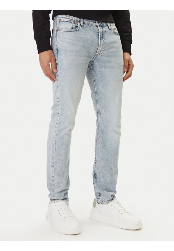 Calvin Klein Jeans Jeansy LV04RF741G Niebieski Slim Taper Fit. Kolor: niebieski