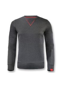 LEGEA - bluza z bawełny damska NEBI ciemnoszara. Kolor: szary, wielokolorowy, pomarańczowy. Materiał: bawełna. Długość rękawa: długi rękaw. Długość: długie. Sport: fitness #1