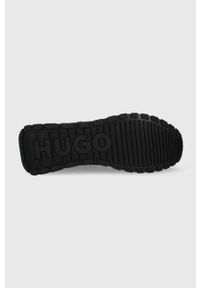 Hugo - HUGO sneakersy Cubite kolor czarny. Nosek buta: okrągły. Zapięcie: sznurówki. Kolor: czarny. Materiał: guma #4