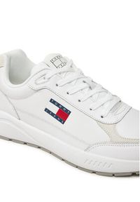 Tommy Jeans Sneakersy Tjm Runner Full Leather Ess EM0EM01445 Biały. Kolor: biały. Materiał: materiał