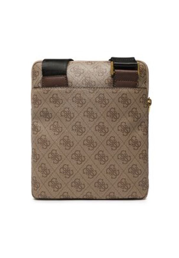 Guess Saszetka Vezzola Smart HMEVZL P2223 Beżowy. Kolor: beżowy. Materiał: skóra