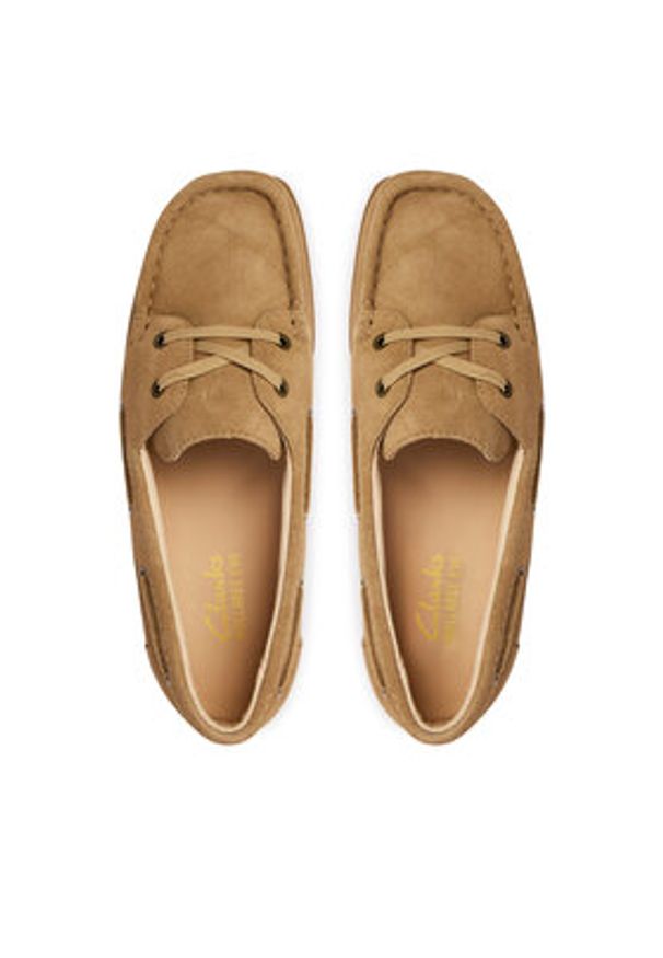 Clarks Półbuty WallabeeEVOSea 26186339 Brązowy. Kolor: brązowy. Materiał: skóra, zamsz