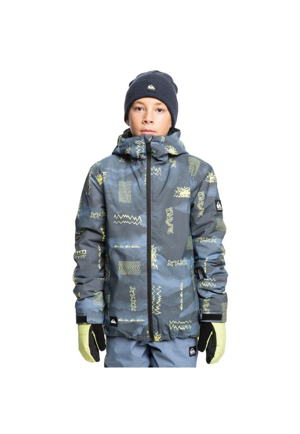 Quiksilver - Kurtka śnieżna dla Chłopcy MISSION Szary. Kolor: szary. Materiał: poliester. Sezon: zima. Sport: narciarstwo