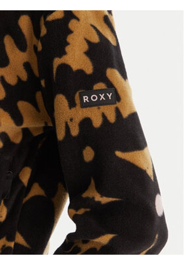 Roxy Polar Moonrising ERJFT04972 Czarny Regular Fit. Kolor: czarny. Materiał: syntetyk