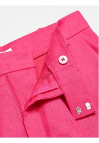 mango - Mango Spodnie materiałowe Boreli 67997111 Różowy Regular Fit. Kolor: różowy. Materiał: len