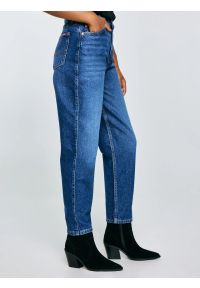 Big-Star - Jeansy damskie mom jeans niebieskie Silla 620. Okazja: na co dzień. Stan: podwyższony. Kolor: niebieski. Styl: casual, elegancki #3