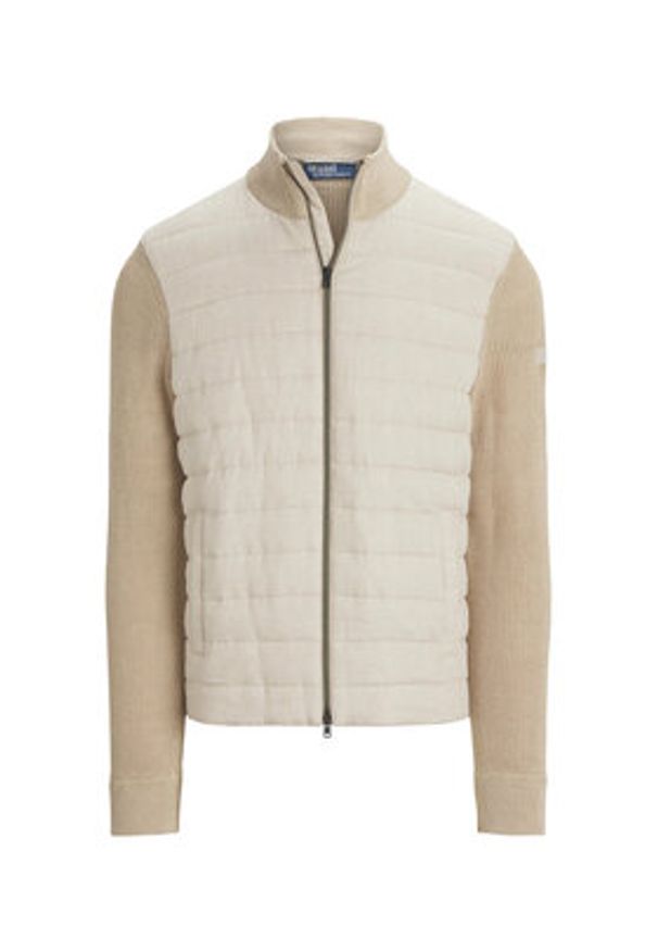 Polo Ralph Lauren Bluza 710962276001 Beżowy Regular Fit. Typ kołnierza: polo. Kolor: beżowy. Materiał: len