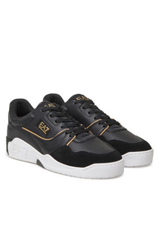 EA7 Emporio Armani Sneakersy X8X187 XK402 M700 Czarny. Kolor: czarny. Materiał: skóra
