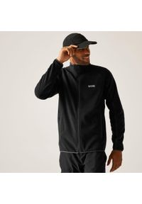 Polar turystyczny męski Hadfield Regatta z suwakiem. Kolor: czarny, szary, wielokolorowy. Materiał: polar. Sport: turystyka piesza #1