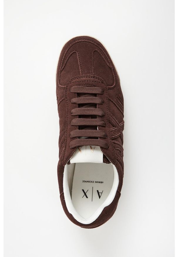 Armani Exchange - Sneakersy damskie skórzane ARMANI EXCHANGE. Materiał: skóra