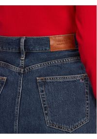 TOMMY HILFIGER - Tommy Hilfiger Spódnica jeansowa WW0WW45666 Granatowy Straight Fit. Kolor: niebieski. Materiał: bawełna #5