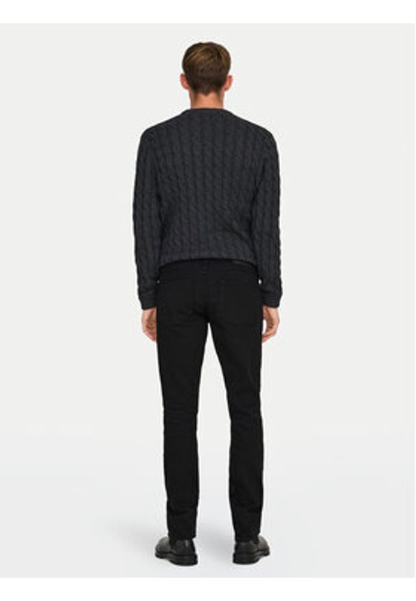 Only & Sons Jeansy Loom 22028637 Czarny Slim Fit. Kolor: czarny