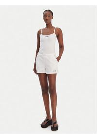 Guess Szorty sportowe E6GD01 KCRZ1 Biały Relaxed Fit. Kolor: biały. Materiał: bawełna #5