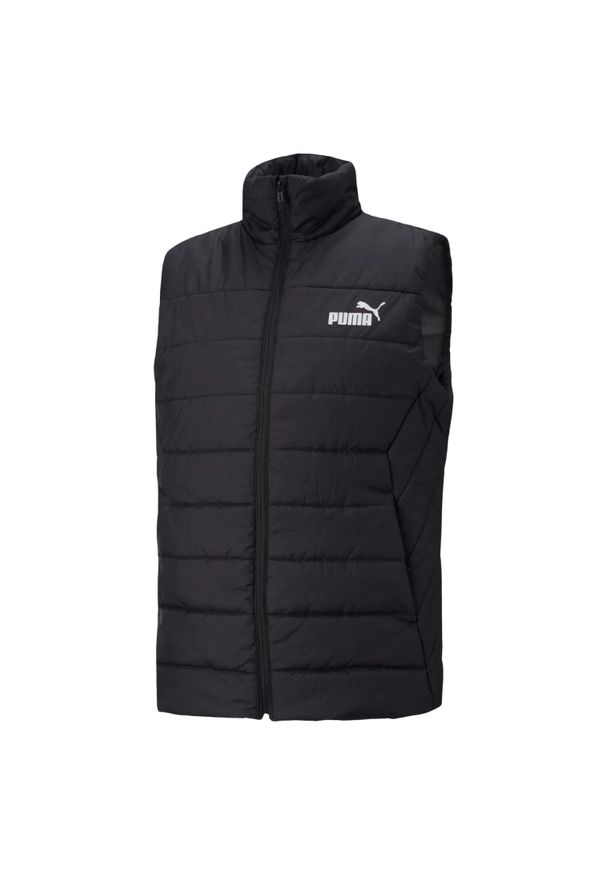 Puma - Męski Ocieplacz Na Ciało Essential Padded. Kolor: czarny. Materiał: puch. Sport: turystyka piesza