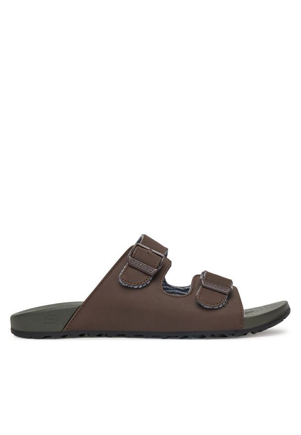 skechers - Klapki Skechers. Kolor: brązowy