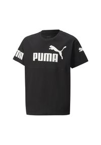 Koszulka Sportowa Chłopięca Puma Power. Kolor: czarny #1