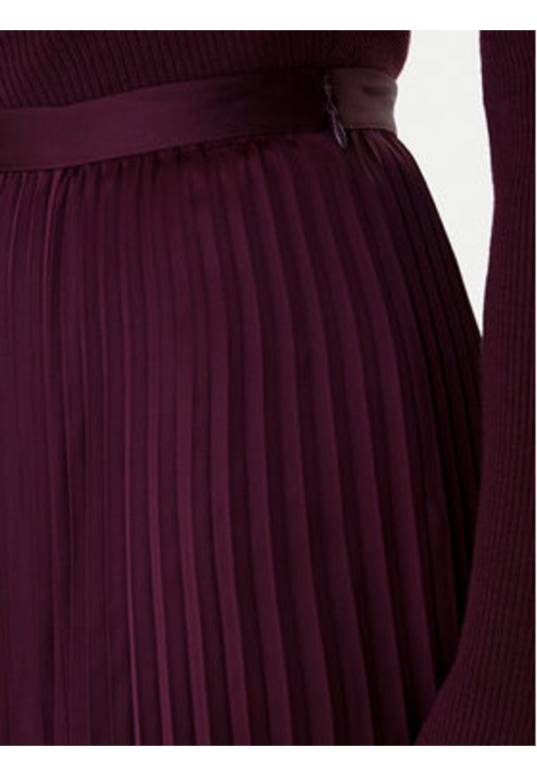 BOSS Spódnica plisowana Velacey 50546594 Fioletowy Regular Fit. Kolor: fioletowy. Materiał: syntetyk