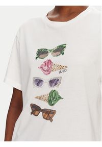 Liu Jo T-Shirt WA5343 JS923 M9518 Biały Regular Fit. Kolor: biały. Materiał: bawełna #5