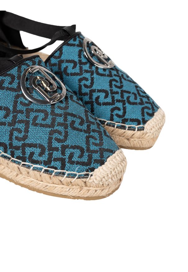 Liu Jo Espadryle "Vera 02" | SA2277 TX021 | Kobieta | Niebieski, Różowy. Nosek buta: okrągły. Kolor: wielokolorowy, niebieski, różowy. Materiał: tkanina, skóra. Wzór: aplikacja. Sezon: lato. Styl: elegancki, klasyczny