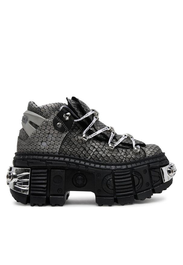 Sneakersy NEW ROCK. Kolor: szary