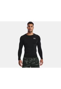 Bluza Under Armour Heatgear Armour Long Sleeve, Mężczyźni. Kolor: wielokolorowy, czarny, szary. Materiał: materiał, poliester. Długość rękawa: długi rękaw