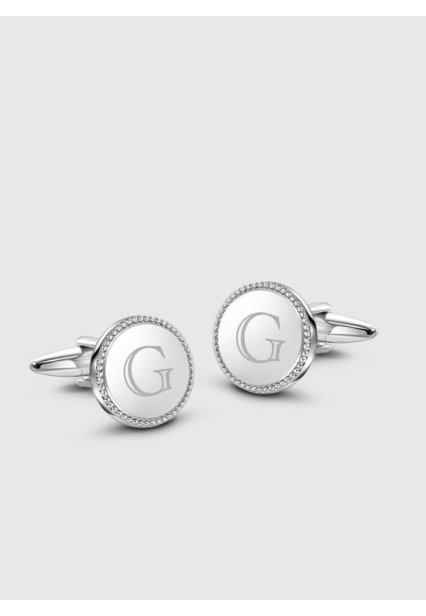 Pako Lorente - PAKO LORENTE – Srebrne spinki do mankietów. Kolor: srebrny