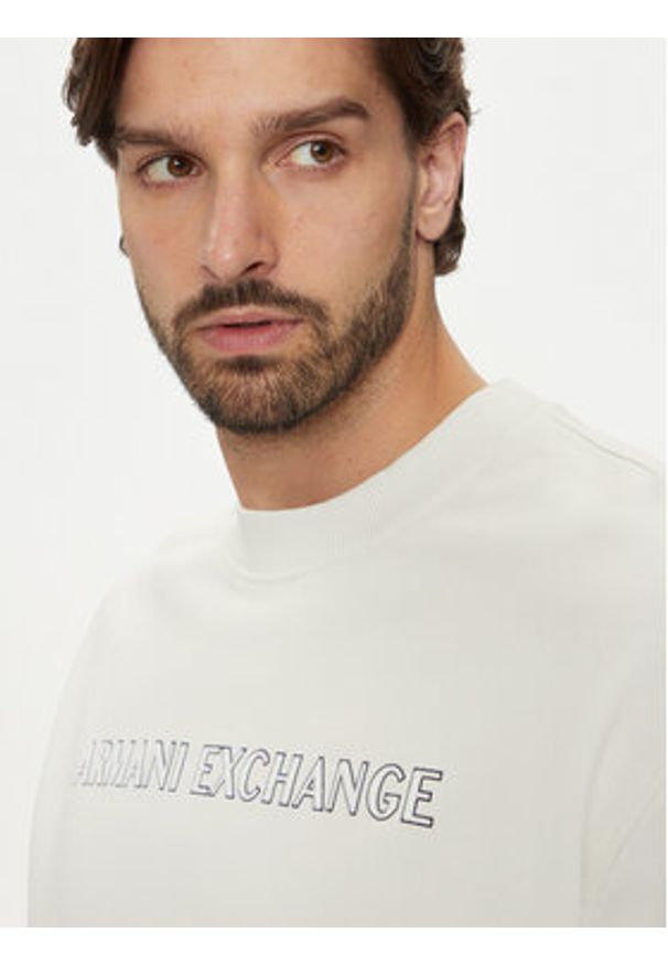 Armani Exchange Bluza 6DZMBA ZJADZ 1116 Biały Regular Fit. Kolor: biały. Materiał: bawełna