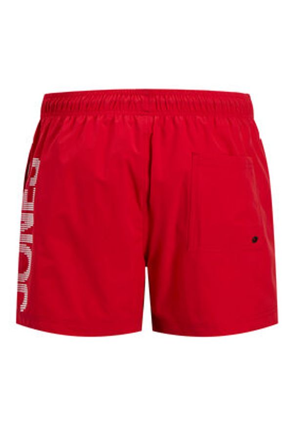 Jack & Jones - Jack&Jones Szorty kąpielowe Maui 12275129 Czerwony Regular Fit. Kolor: czerwony. Materiał: syntetyk