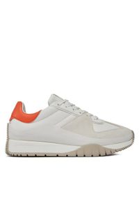 Calvin Klein Sneakersy Origin Runner HW0HW01874 Biały. Kolor: biały. Materiał: skóra #1
