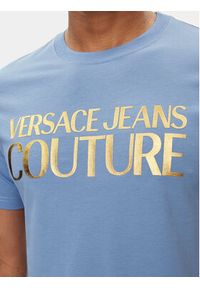 Versace Jeans Couture T-Shirt 76GAHT00 Kolorowy Regular Fit. Materiał: bawełna. Wzór: kolorowy