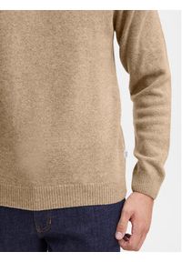 Casual Friday Sweter 20503970 Beżowy Regular Fit. Okazja: na co dzień. Kolor: beżowy. Materiał: wełna. Styl: casual #9