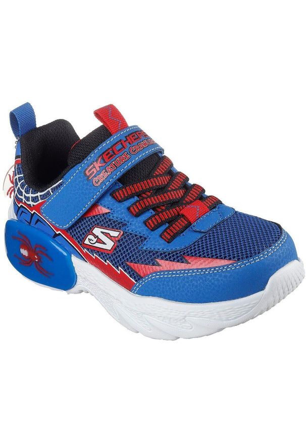 skechers - Buty sportowe dla dzieci Skechers Creature crawlers. Okazja: na co dzień. Kolor: niebieski. Materiał: materiał