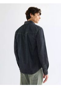 Wrangler - MĘSKA KOSZULA JEANSOWA WRANGLER WESTERN SHIRT CANYON 112378473. Materiał: jeans #5