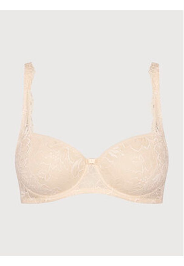 Triumph Biustonosz z fiszbiną Amourette Charm 10201686 Beżowy. Kolor: beżowy. Materiał: syntetyk