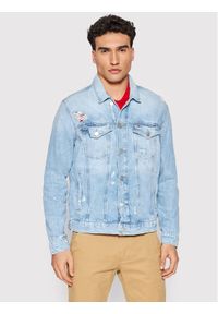 Tommy Jeans Kurtka jeansowa DM0DM12746 Niebieski Regular Fit. Kolor: niebieski. Materiał: bawełna #1