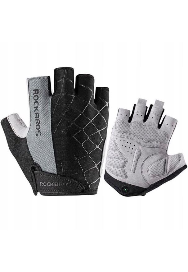 ROCKBROS - Rękawiczki rowerowe Rockbros rozmiar M. Kolor: szary. Sport: kolarstwo