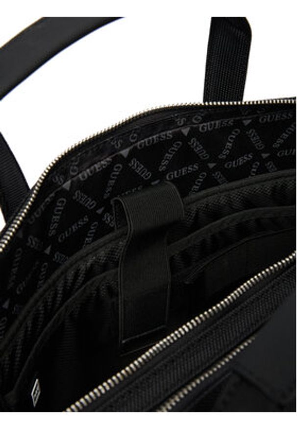 Guess Torba na laptopa HMBEHN P6138 Czarny. Kolor: czarny. Materiał: materiał