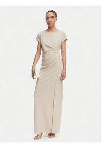 Joseph Ribkoff Sukienka wieczorowa 261713 Beżowy Slim Fit. Kolor: beżowy. Materiał: syntetyk. Styl: wizytowy #3