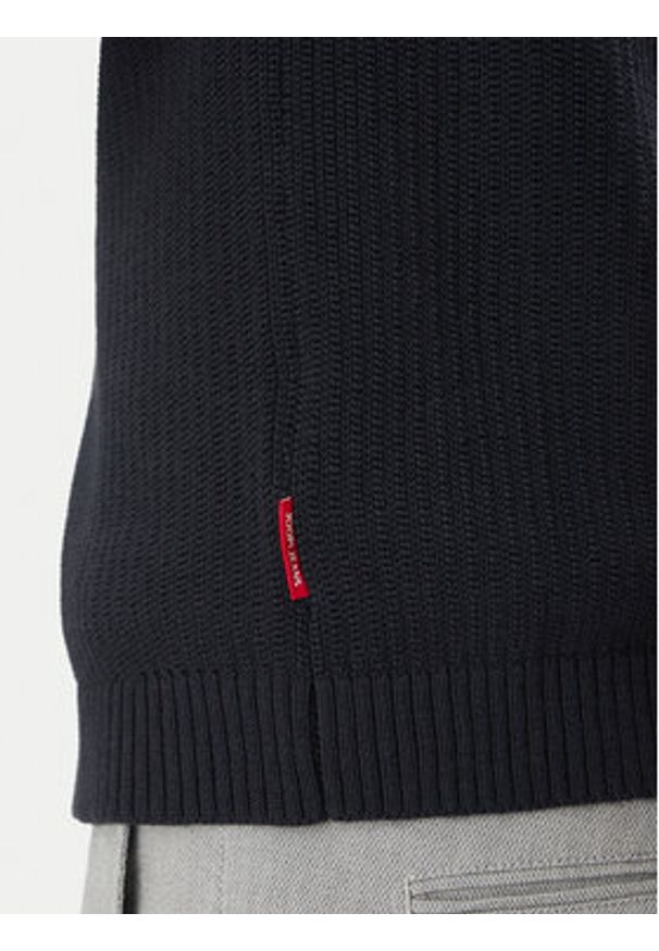 JOOP! Jeans Kardigan 15 JJK-09Vinceo 30045456 Granatowy Modern Fit. Kolor: niebieski. Materiał: bawełna