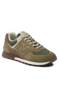 New Balance Sneakersy U574UBB Brązowy. Kolor: brązowy. Materiał: zamsz, skóra. Model: New Balance 574 #1