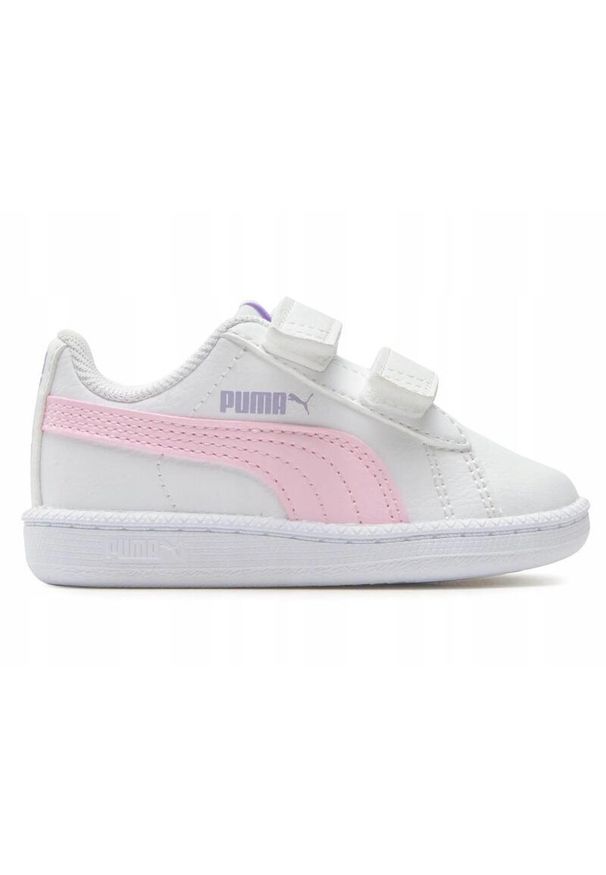 Buty do chodzenia dla dzieci Puma 03 Rebound V6 Mid. Wysokość cholewki: za kostkę. Zapięcie: rzepy. Kolor: biały. Materiał: materiał, syntetyk. Szerokość cholewki: normalna. Sport: turystyka piesza