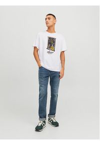 Jack & Jones - Jack&Jones T-Shirt 12241950 Biały Standard Fit. Kolor: biały. Materiał: bawełna