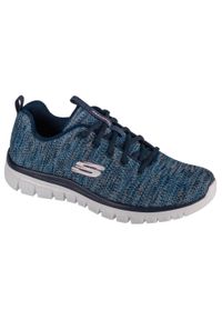 skechers - Obuwie Sportowe Damskie Skechers GRACEFUL-TWISTED FORTUNE 36. Kolor: niebieski. Materiał: tkanina, dzianina