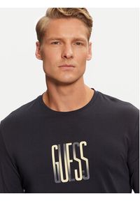 Guess Longsleeve M4BI34 J1314 Granatowy Slim Fit. Kolor: niebieski. Materiał: bawełna. Długość rękawa: długi rękaw