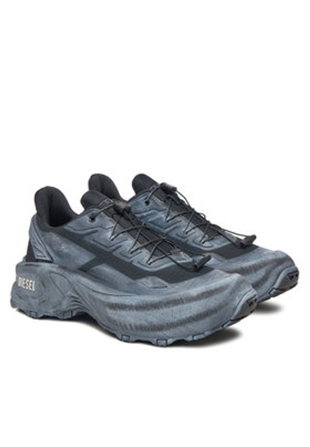 Diesel Sneakersy Y03444 P8140 T8013 Czarny. Kolor: czarny. Materiał: materiał