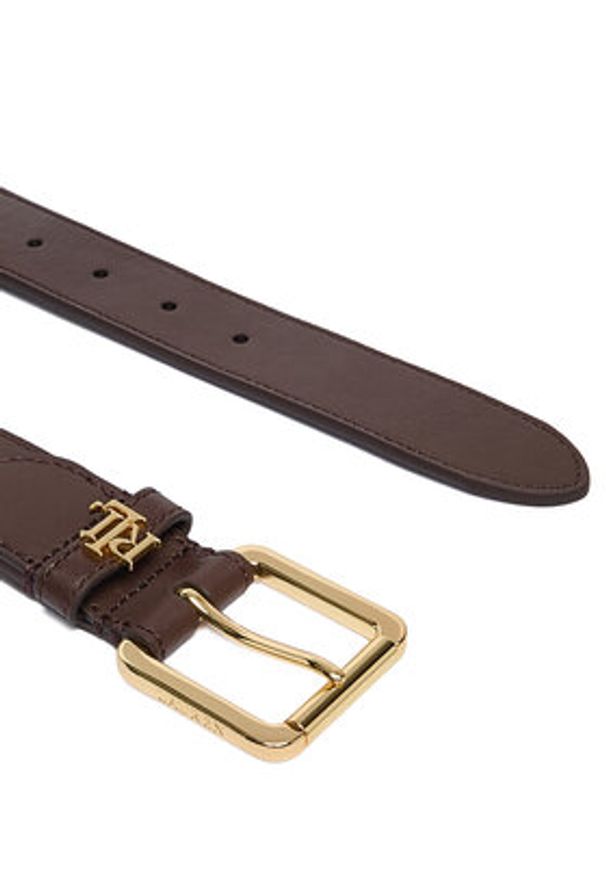 Lauren Ralph Lauren - LAUREN RALPH LAUREN Pasek 412968765014 Brązowy. Kolor: brązowy. Materiał: skóra