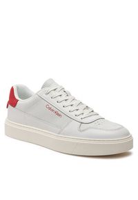 Calvin Klein Sneakersy Low Top Lace Up Bskt HM0HM01254 Biały. Kolor: biały. Materiał: skóra #5