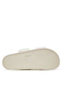 Armani Exchange Klapki XDP062 XV926 00894 Écru. Materiał: skóra
