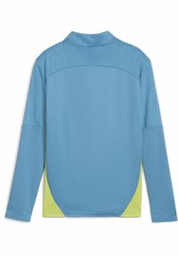 Puma - Młodzieżowa bluza treningowa Manchester City F.C. z zamkiem 1/4 PUMA. Kolor: niebieski, żółty, wielokolorowy