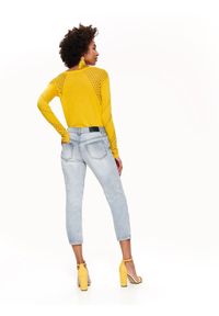 TOP SECRET - Ażurowy sweter. Okazja: na co dzień. Kolor: żółty. Materiał: jeans. Wzór: ażurowy. Sezon: wiosna, lato. Styl: casual, elegancki #7